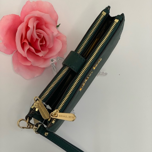 🌸Michael Kors DoubleZip Wallet Wristlet RasingGr - Picture 3 of 8